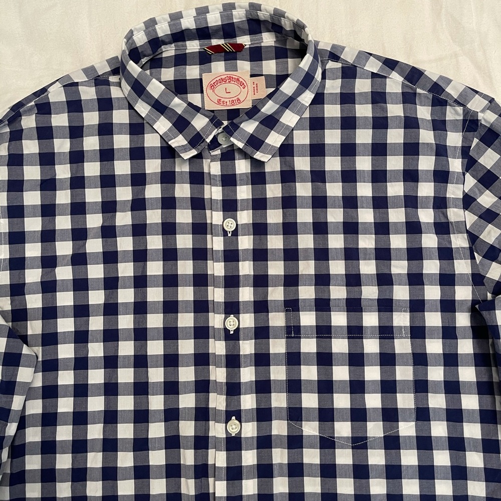 Brooks Brothers Gingham Pattern Button Down - image 2